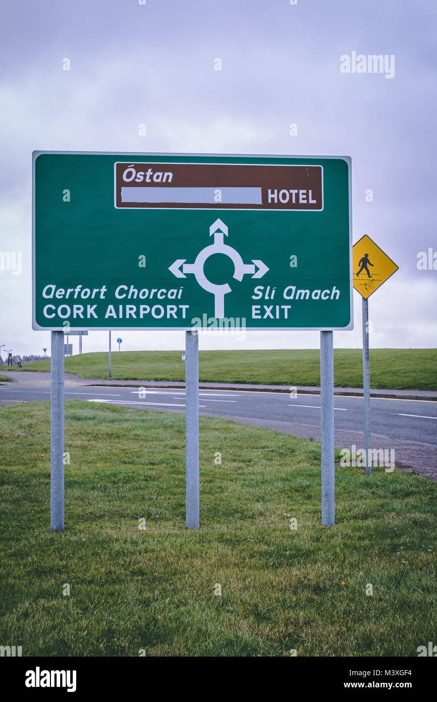 February 10th, 2018, Cork, Ireland Cork International Airport road