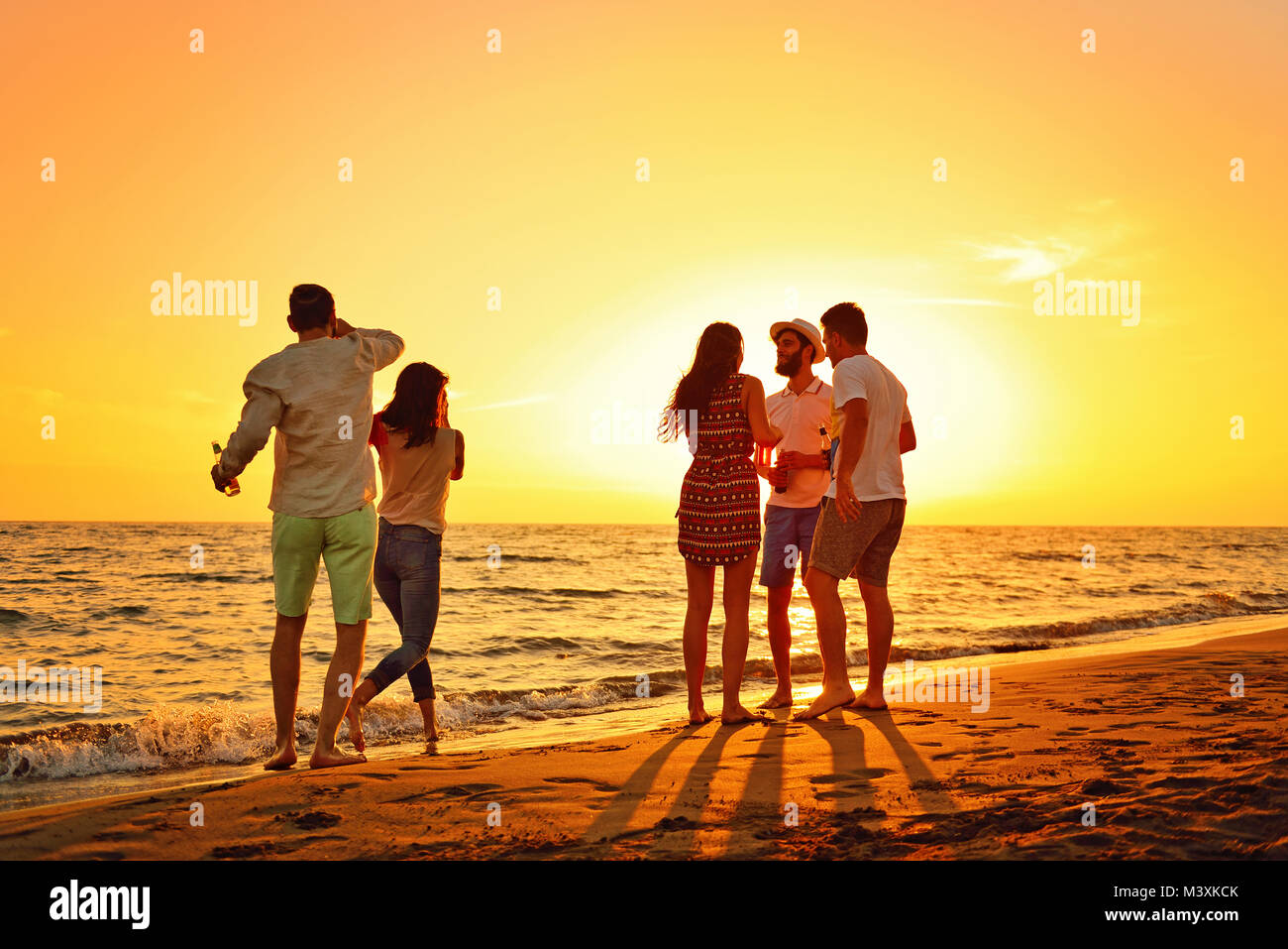 People Celebration Beach Party Summer Holiday Vacation Concept Stock Photo