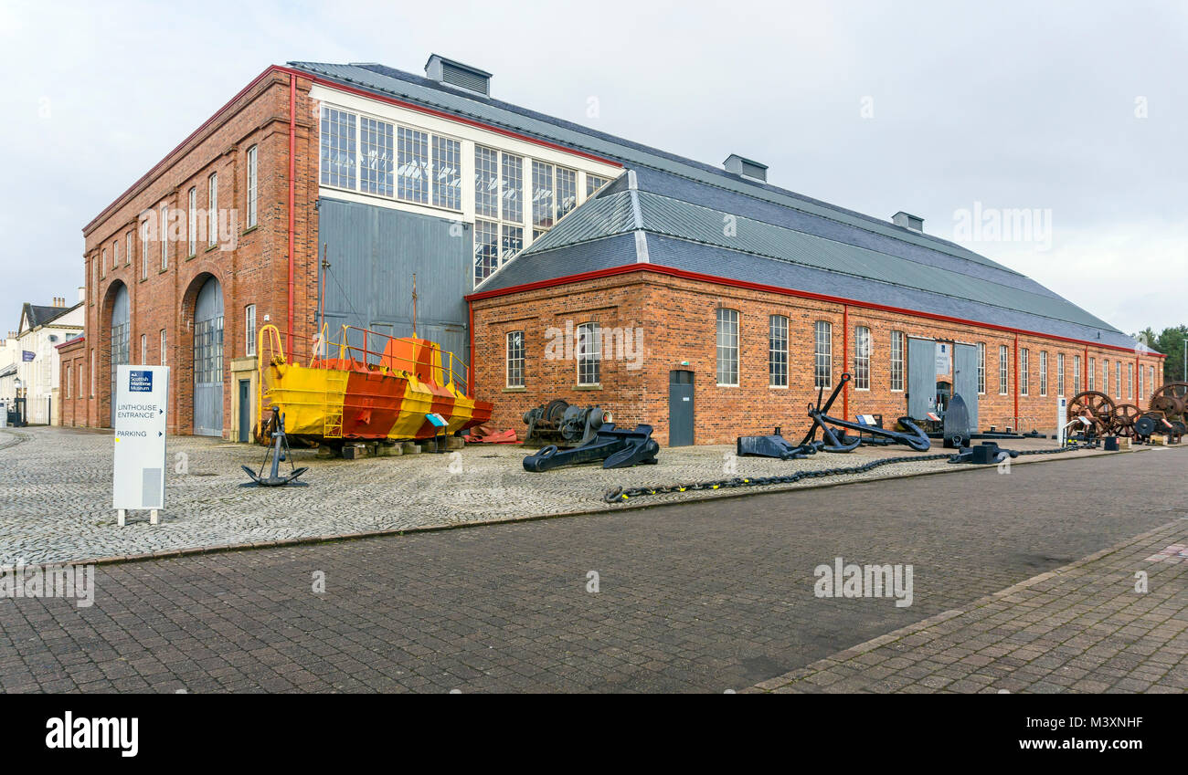 The Linthouse main museum building at Scottish Maritime Museum in Irvine North Ayrshire Scotland UK Stock Photo