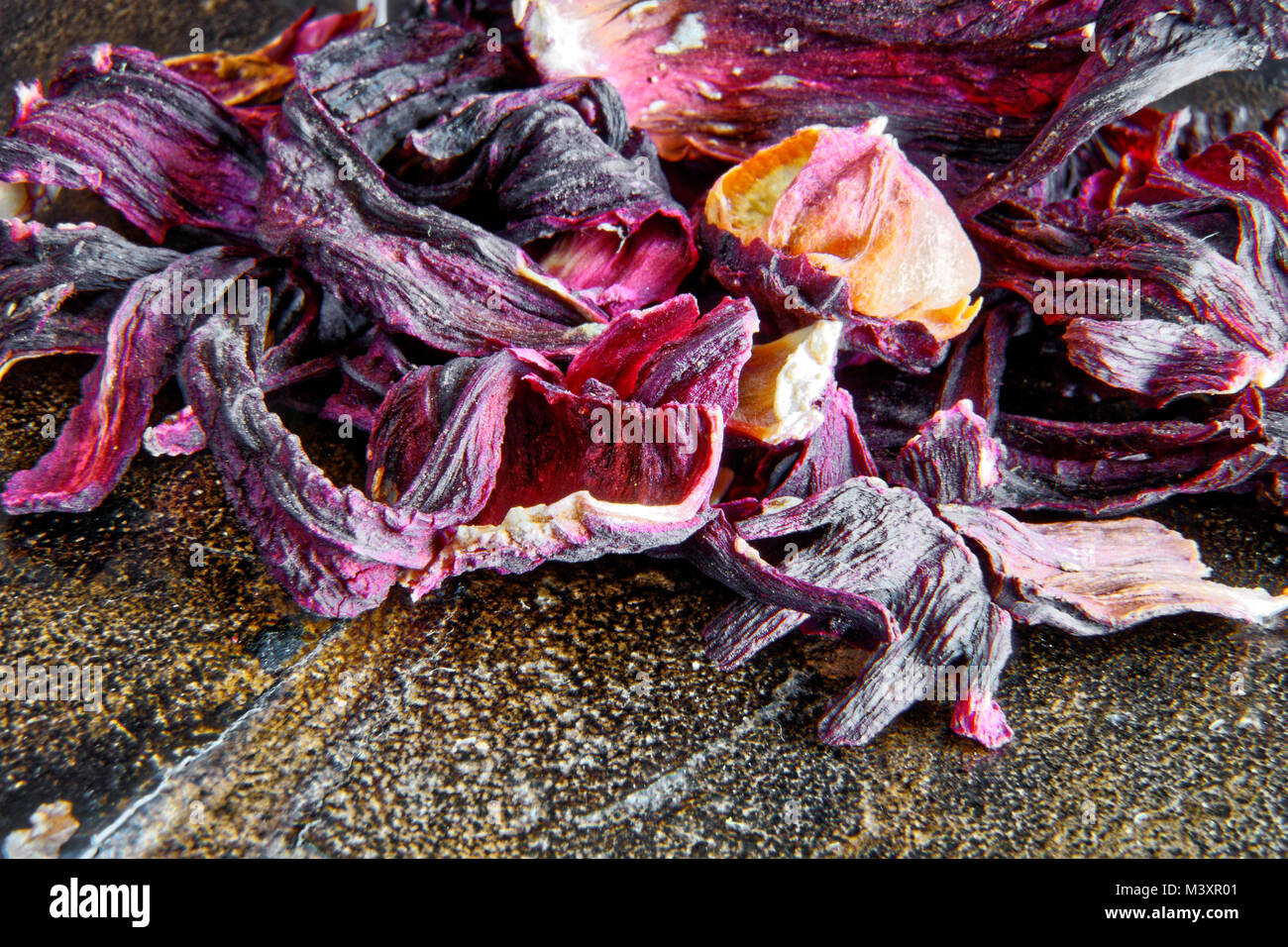 Dry Hibiscus leaves Stock Photo Alamy