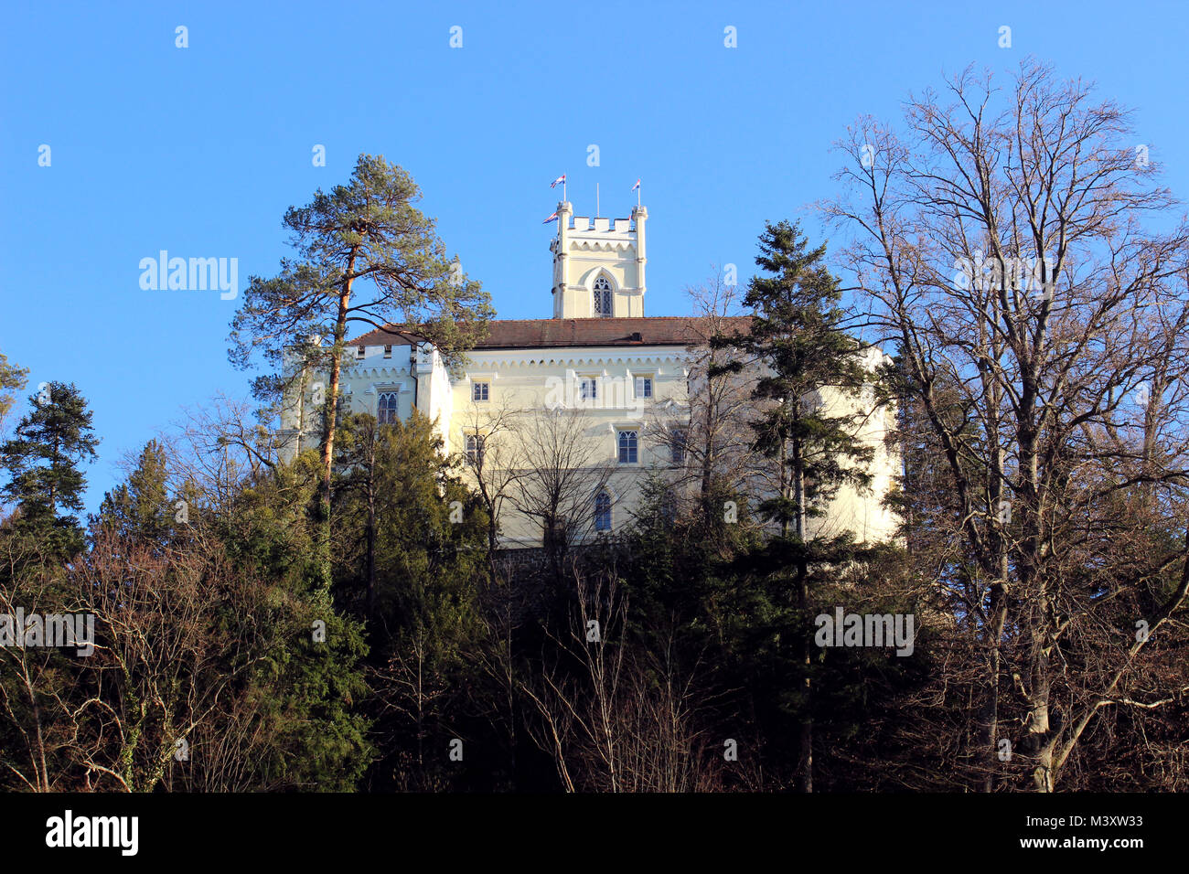 Trakošćan castle Stock Photo