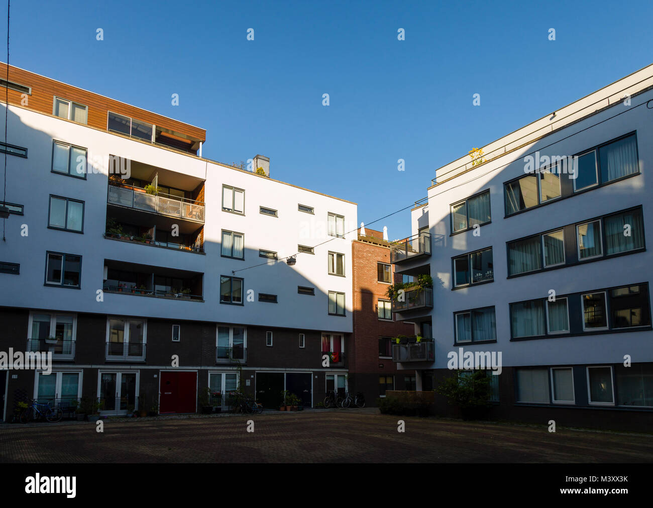 Apartment block in Amsterdam, Holland Stock Photo