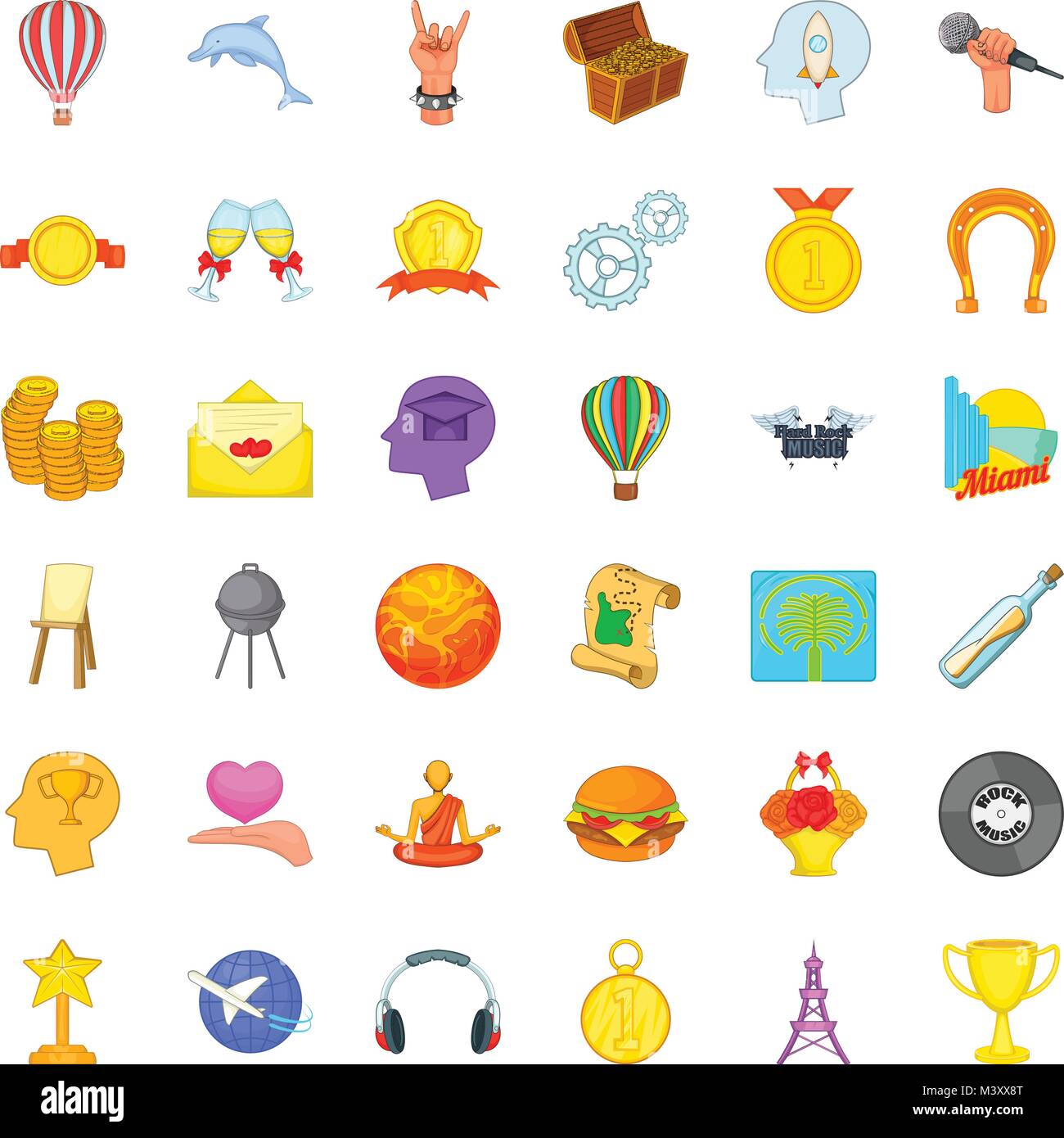 Volition icons set, cartoon style Stock Vector Image & Art - Alamy