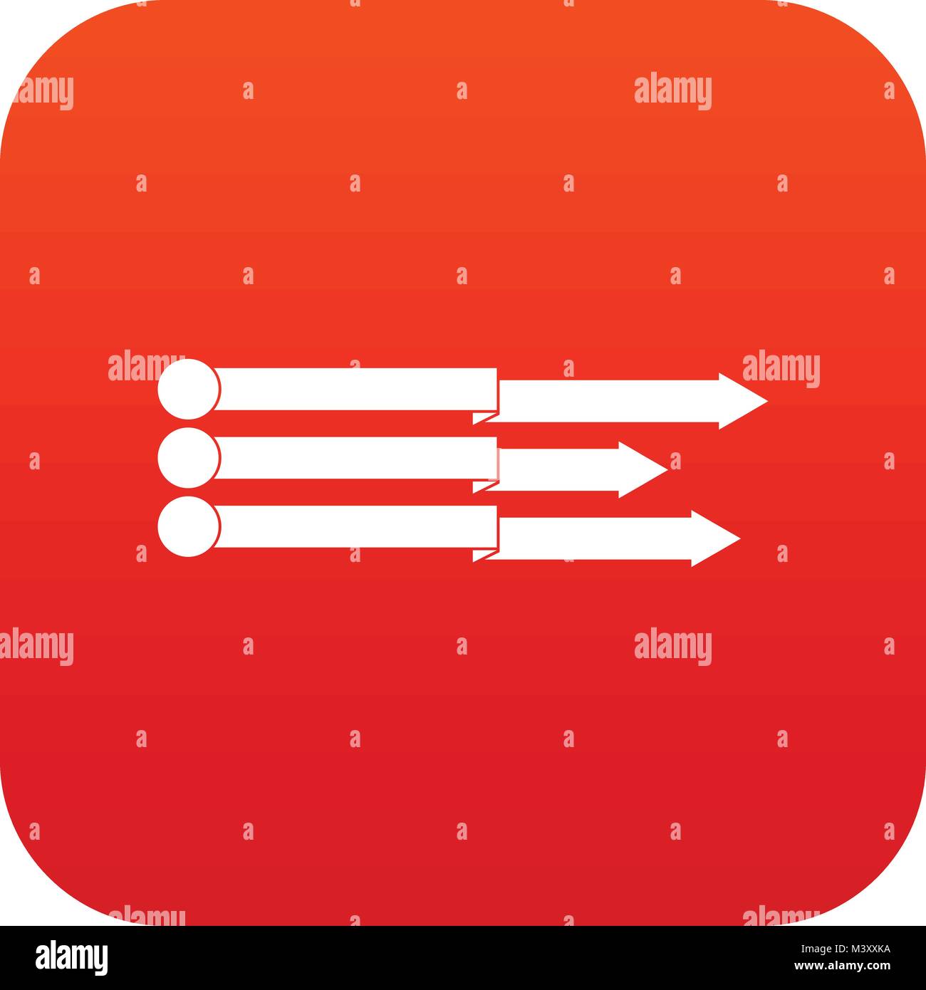 Infographic arrows icon digital red Stock Vector Image & Art - Alamy