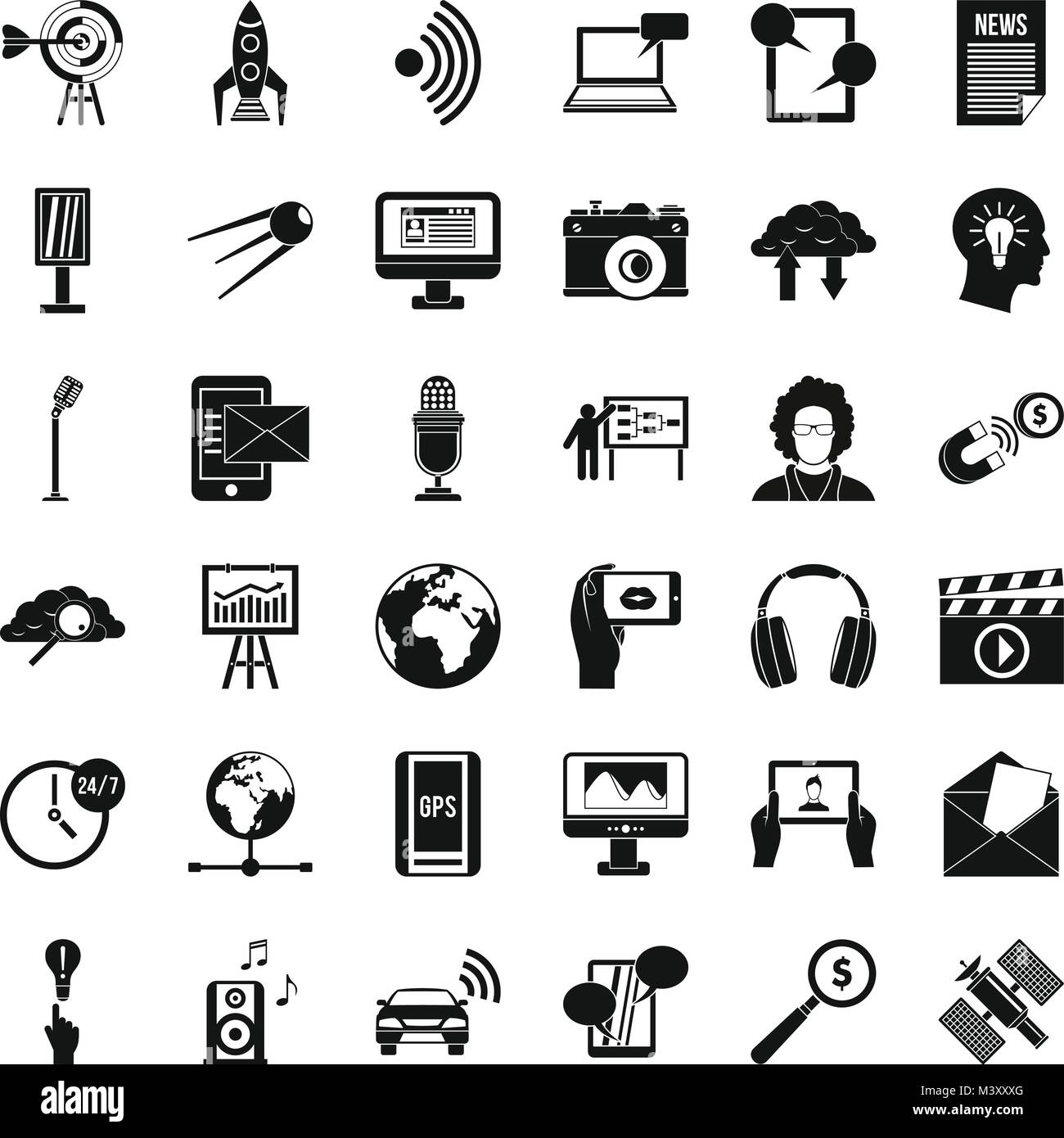 Filming studio display monitor Stock Vector Images - Alamy