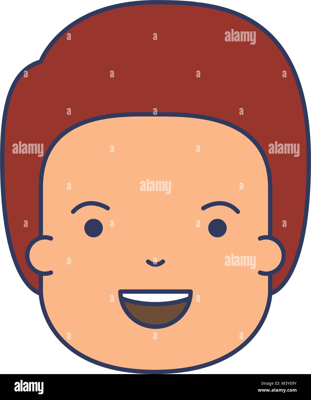 little boy head icon Stock Vector Image & Art Alamy