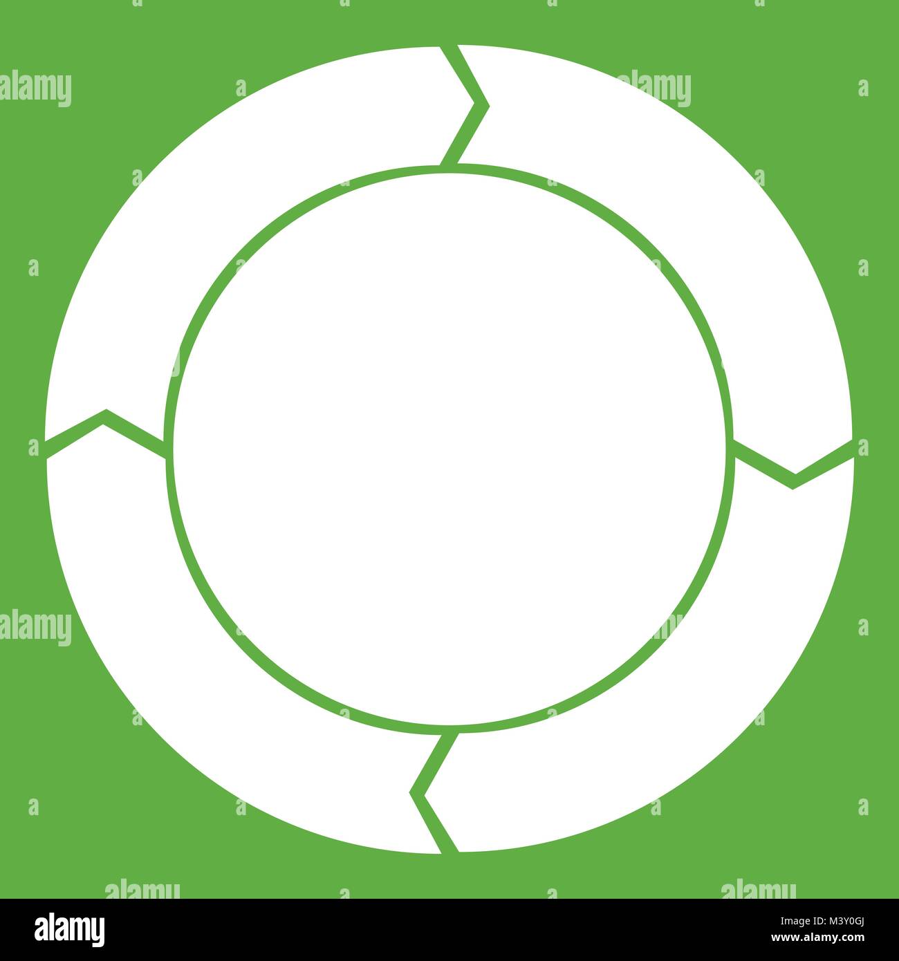 Diagram pie chart with arrows icon green Stock Vector Image & Art - Alamy