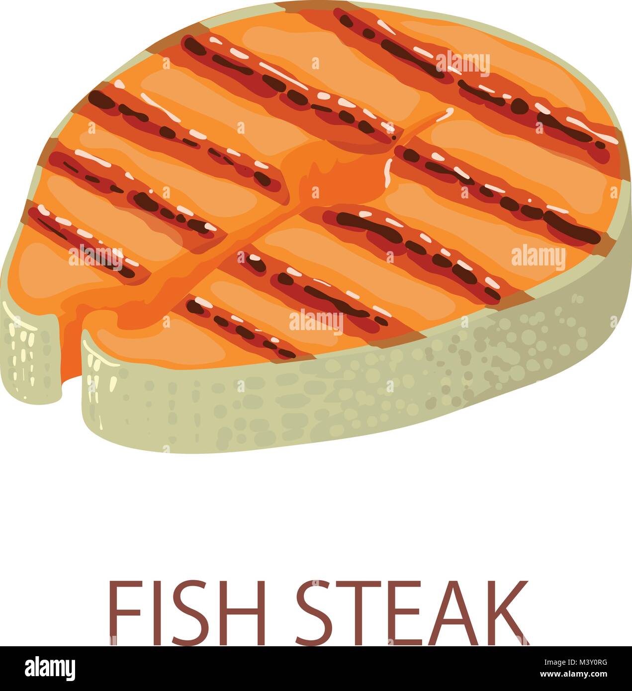 Fish steak icon, isometric style Stock Vector Image & Art - Alamy