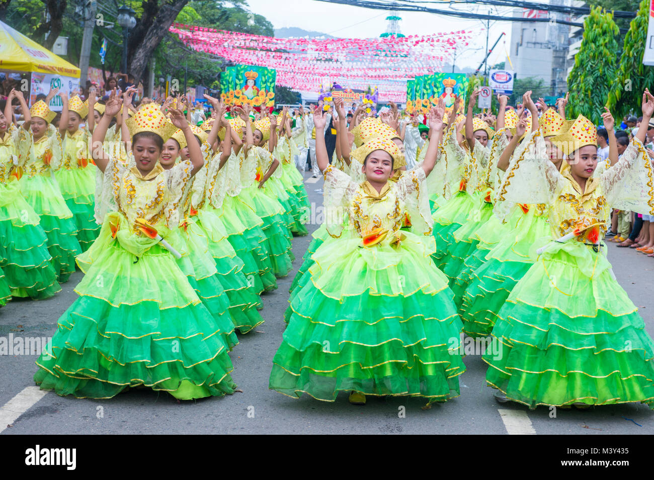 Traditional filipino dance group hires stock photography and images