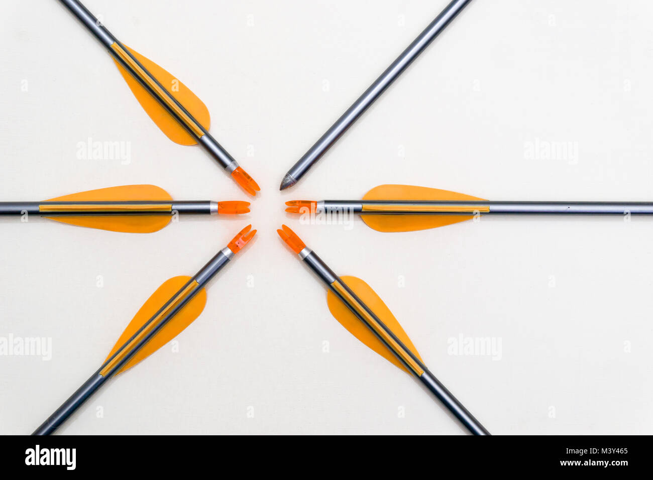 isolated arrows on textured white background Stock Photo - Alamy