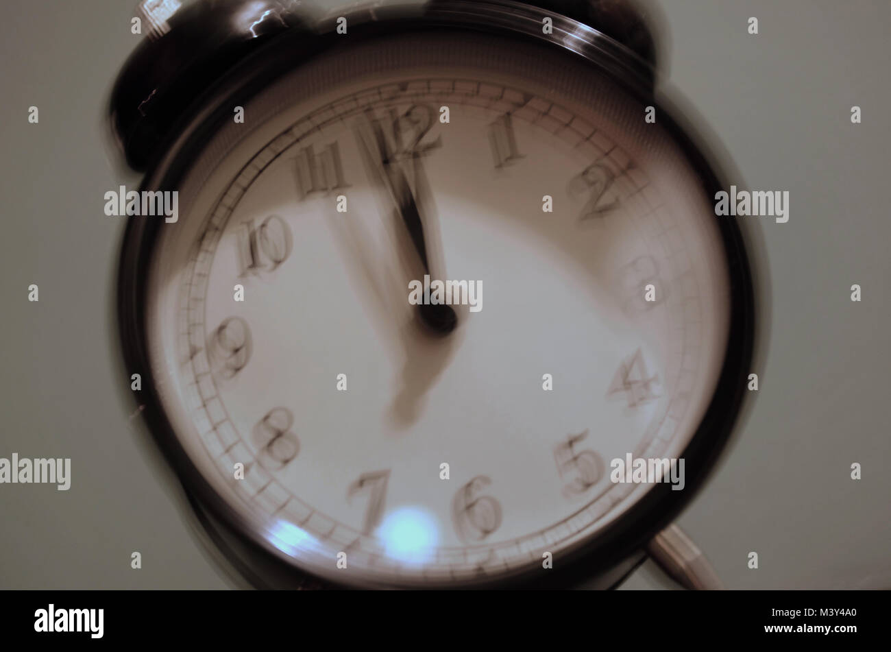 Doomsday Clock Set at Two Minutes To Midnight Stock Photo Alamy