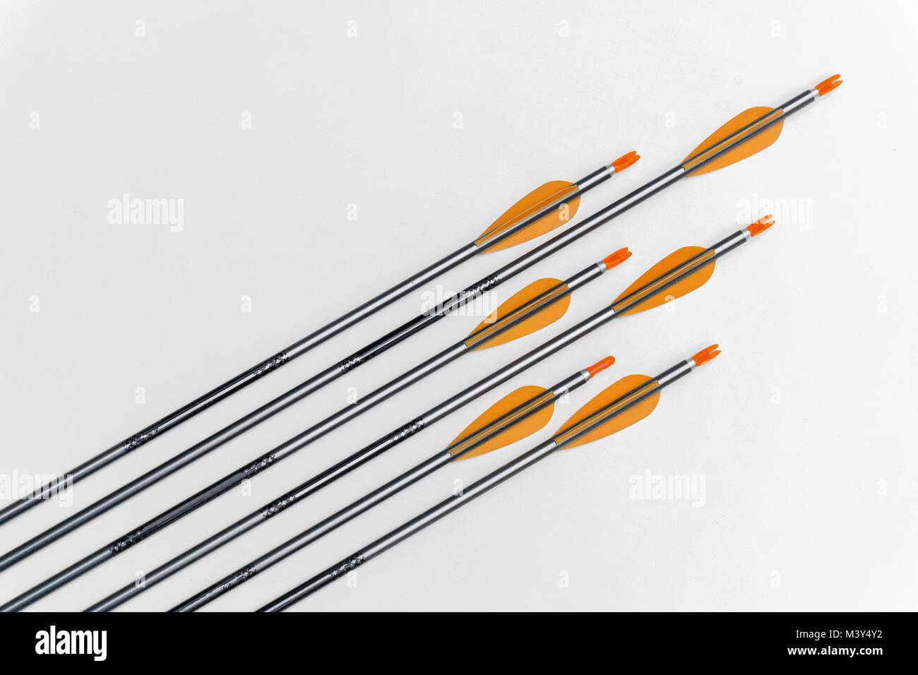 isolated arrows on textured white background Stock Photo - Alamy