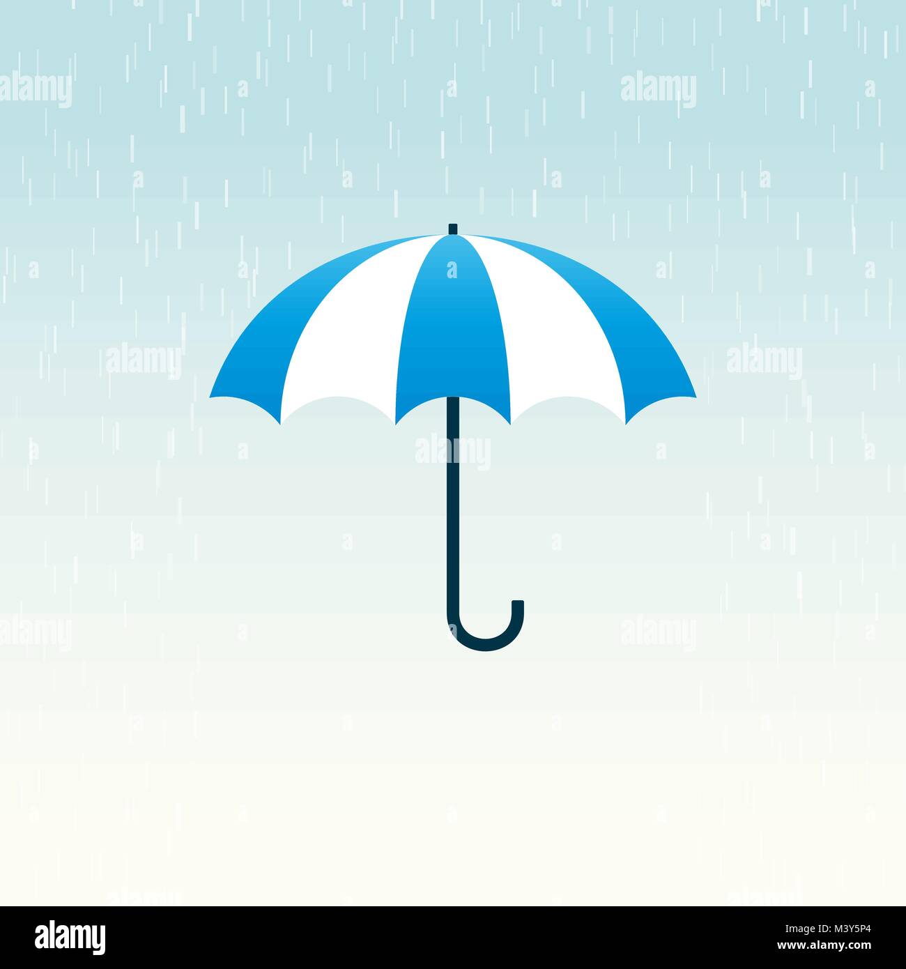 blue umbrella rain Stock Vector Image & Art Alamy