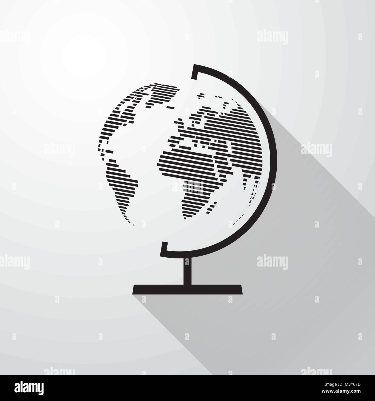 Black globe Stock Vector Images - Alamy
