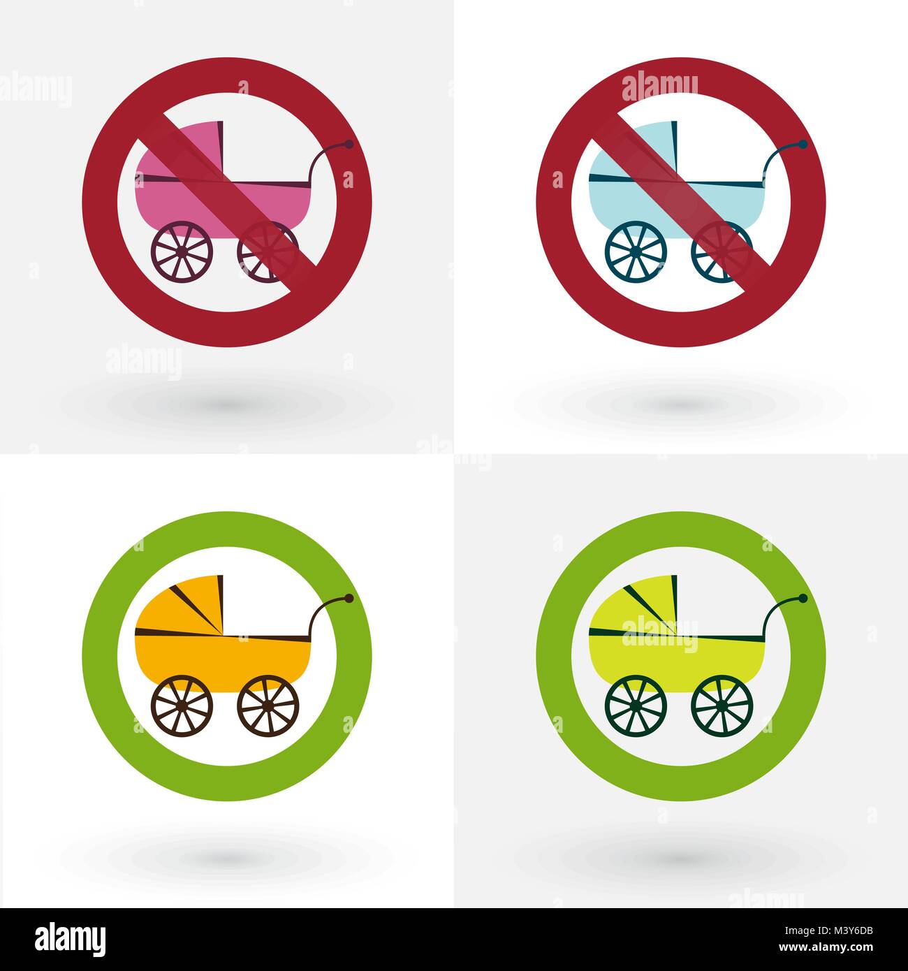 Black stroller Stock Vector Images - Alamy