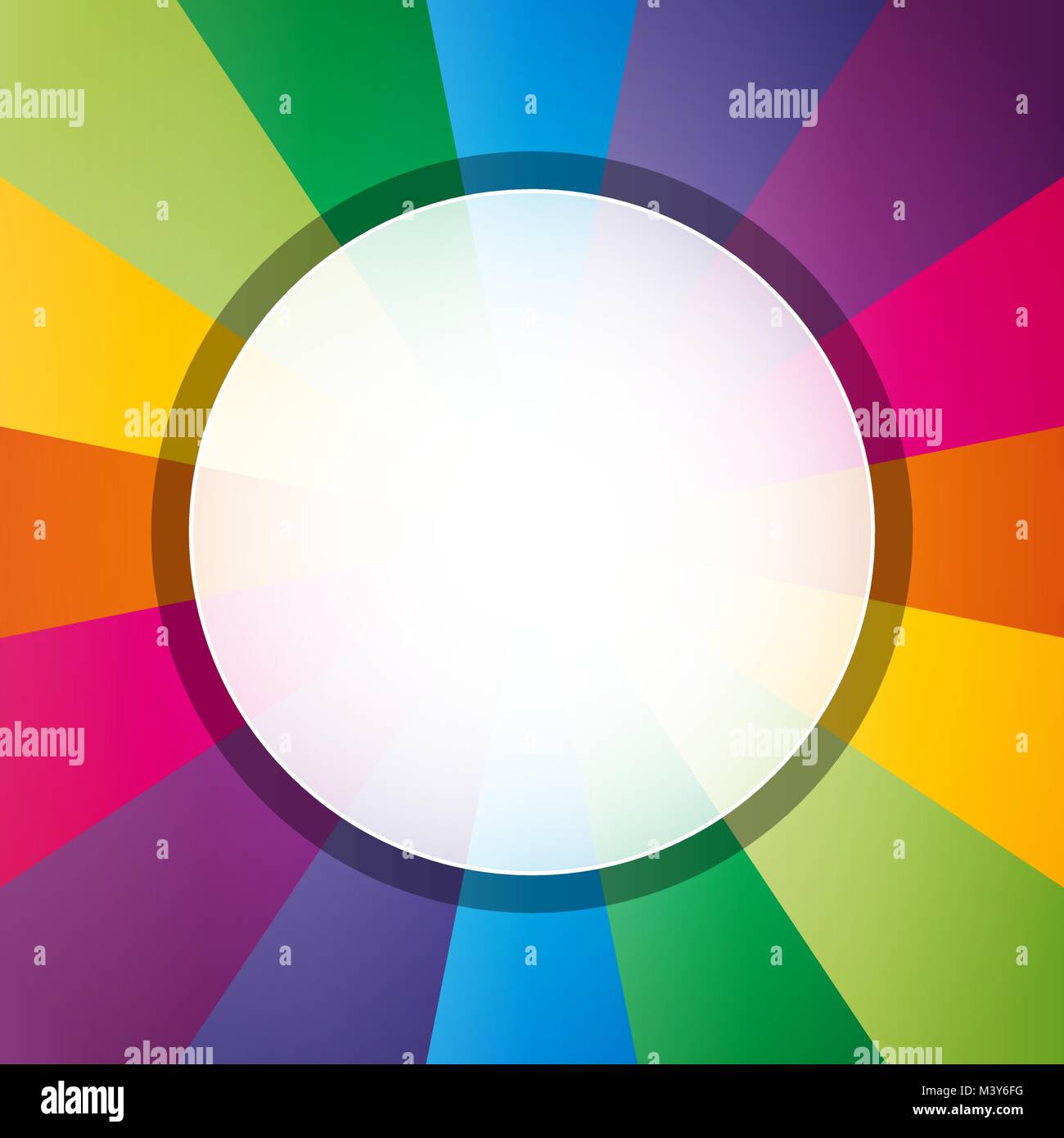 circularize colorful background with white hole in the middle Stock ...