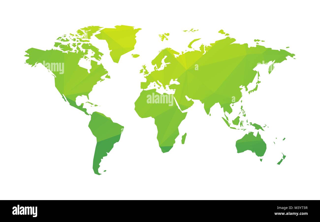 green world map Stock Vector Image & Art Alamy