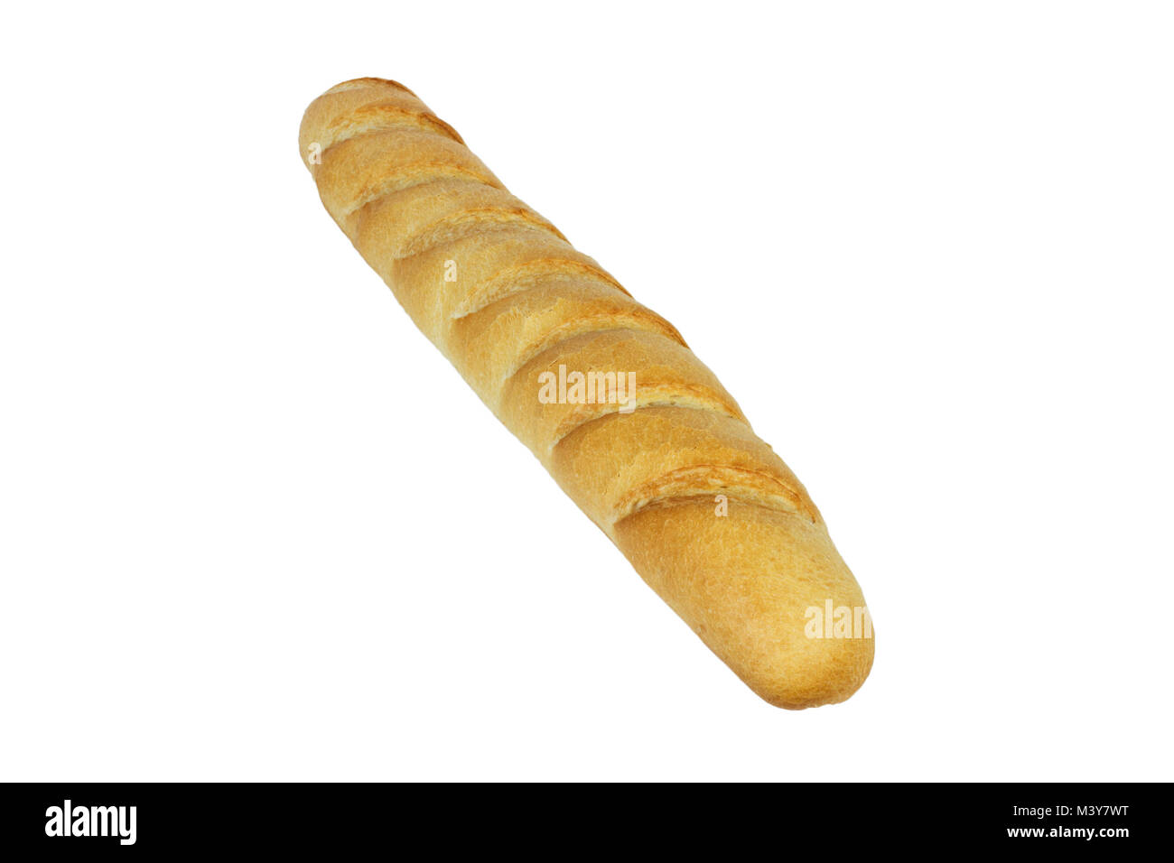 Isolated baguette bread. fresh loaf on white background Stock Photo - Alamy