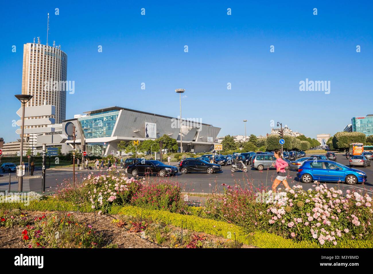 France, Paris, Porte Maillot and the tower of Concorde Lafayette hotel  Stock Photo - Alamy