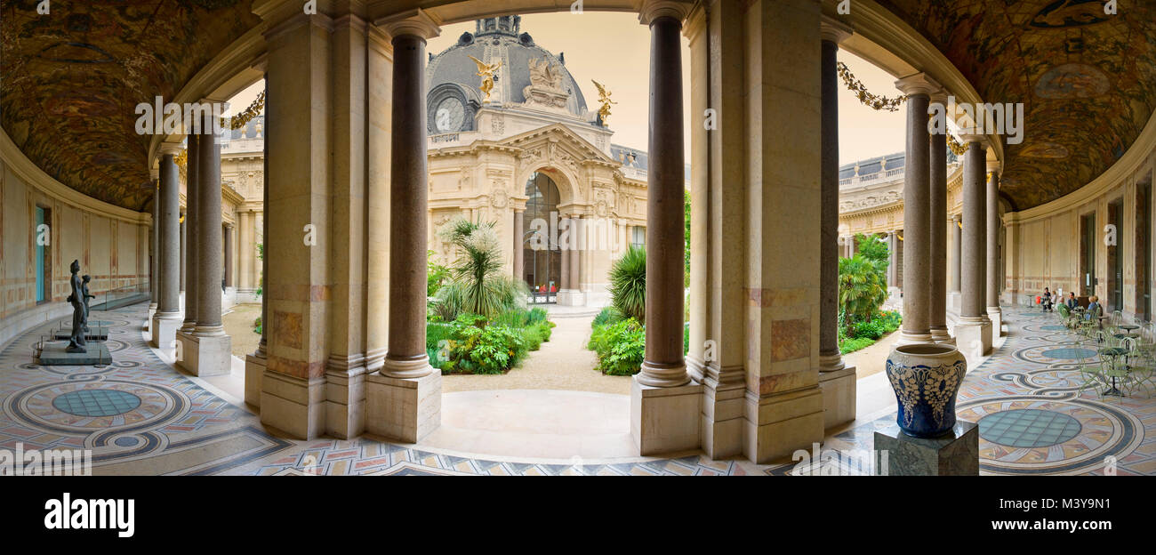 France, Paris, area listed as World Heritage by UNESCO, the Petit Palais Museum Stock Photo