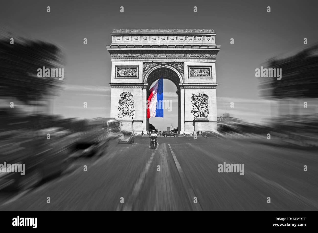 Arc de Triomphe, Paris, France Stock Photo
