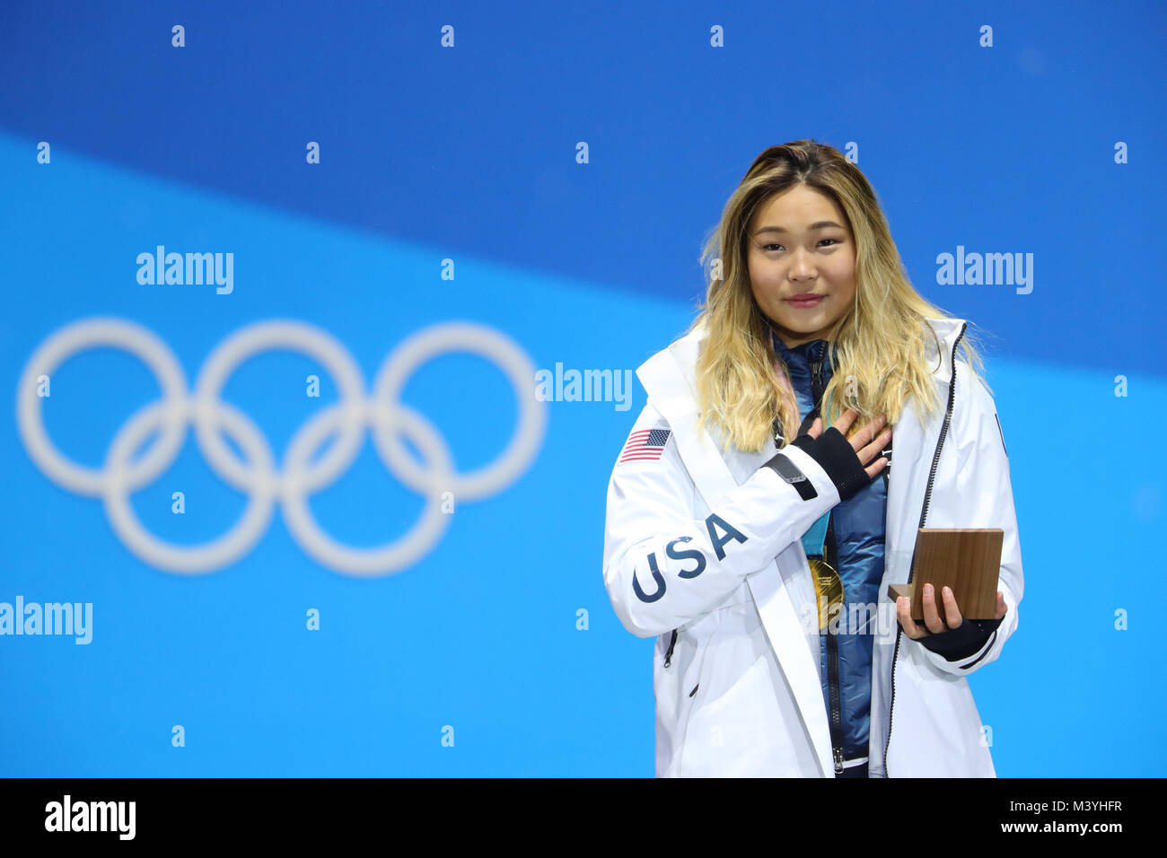 2018 south korea olympics chloe kim hires stock photography and images