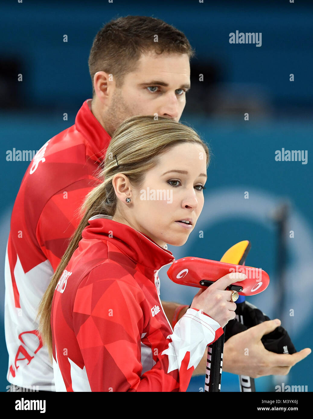 Pyeongchang, South Korea. 13th Feb, 2018. Kaitlyn Lawes (front) and