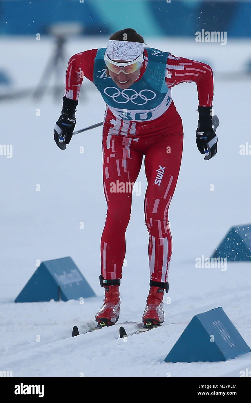 PyeongChang, South Korea. 13th Febraury, 2018. JUSTYNA KOWALCZYK  during the PyeongChang 2018 Olympic Games on February 13, 2018 in PyeongChang, South Korea Credit: East News sp. z o.o./Alamy Live News Stock Photo