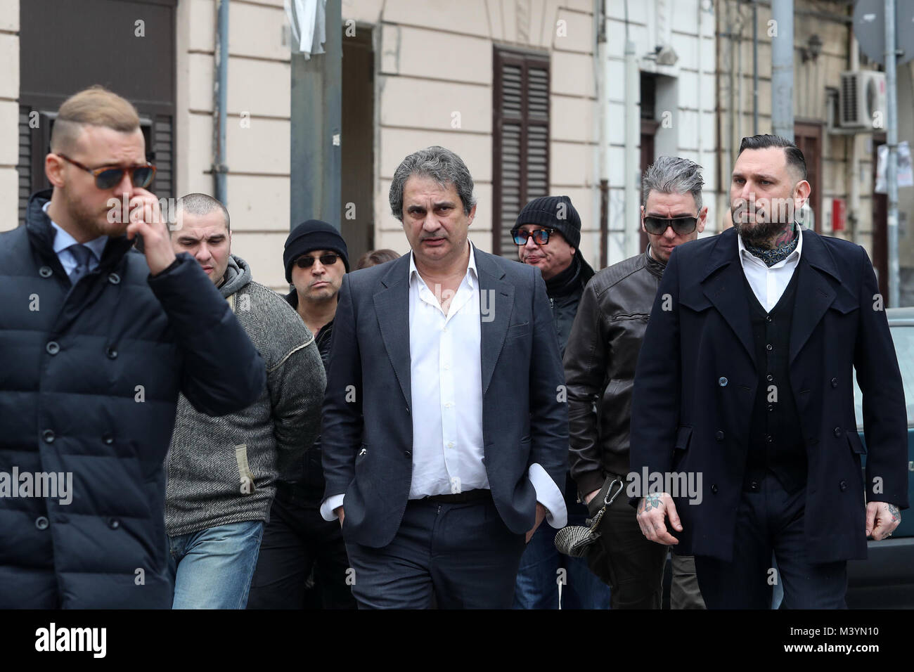 Palermo Roberto Fiore Leader Of Forza Nuova For The Streets Of Stock Photo Alamy