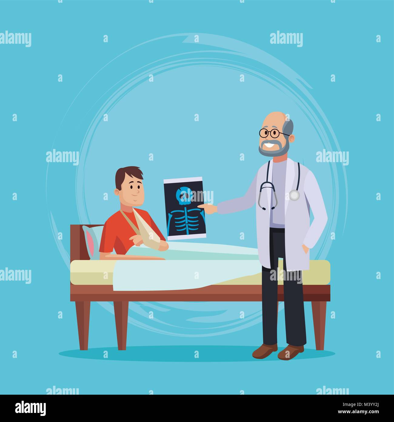Doctor with patient cartoon Stock Vector Image & Art - Alamy Doctor with patient cartoon Stock Vector Image & Art - Alamy