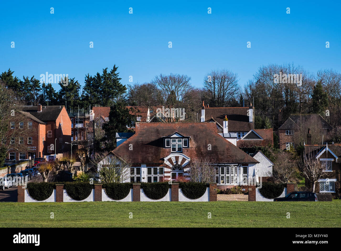 Harpenden is a small commuter town in Hertfordshire, England, U.K Stock