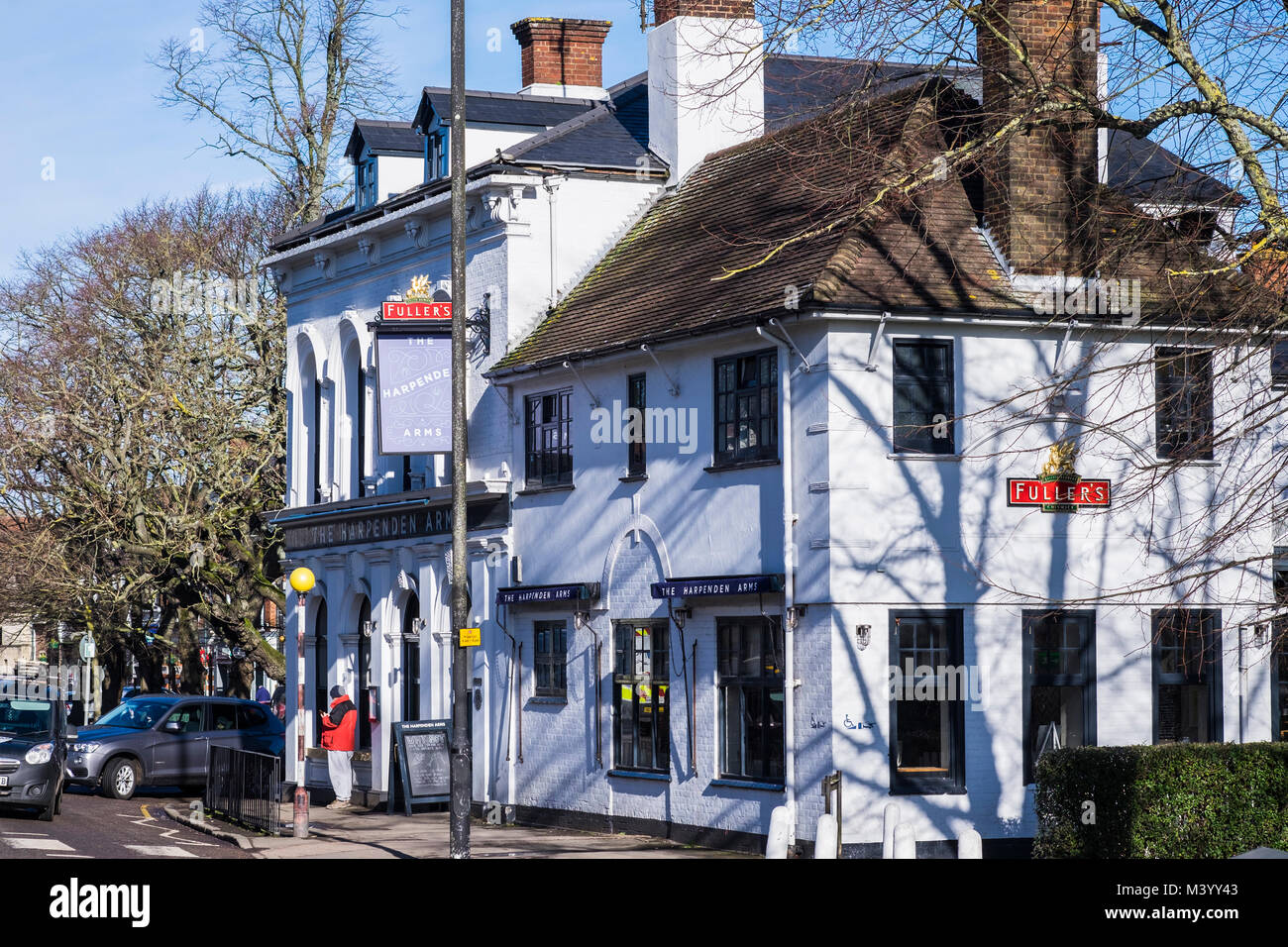 Harpenden is a small commuter town in Hertfordshire, England, U.K Stock