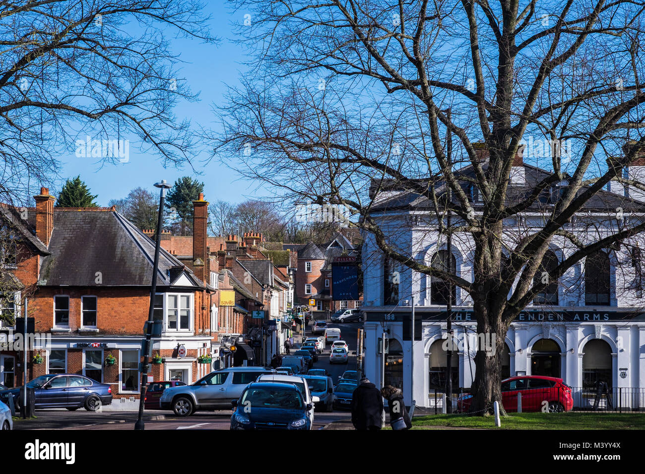 Harpenden is a small commuter town in Hertfordshire, England, U.K Stock