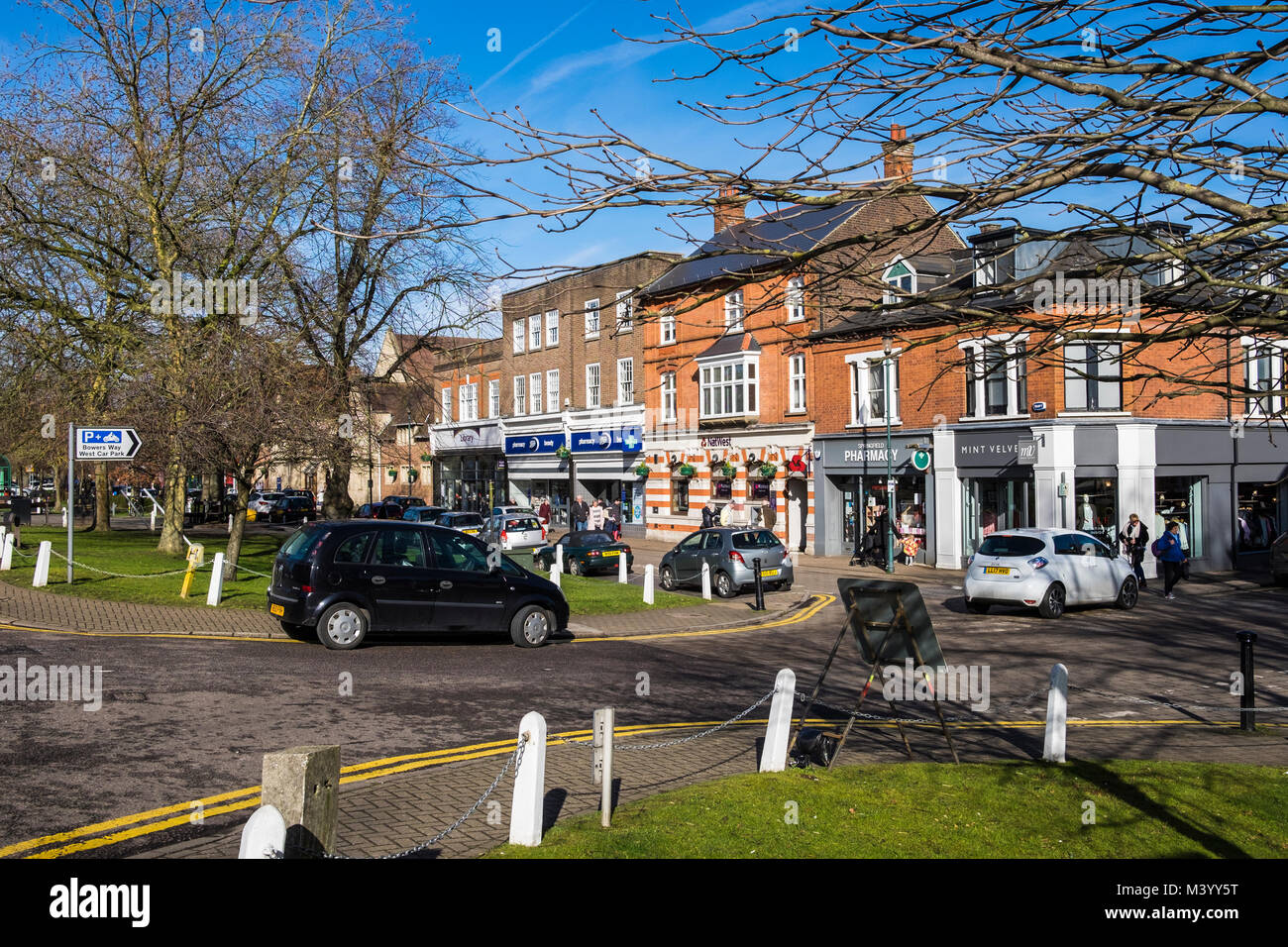 Harpenden is a small commuter town in Hertfordshire, England, U.K Stock