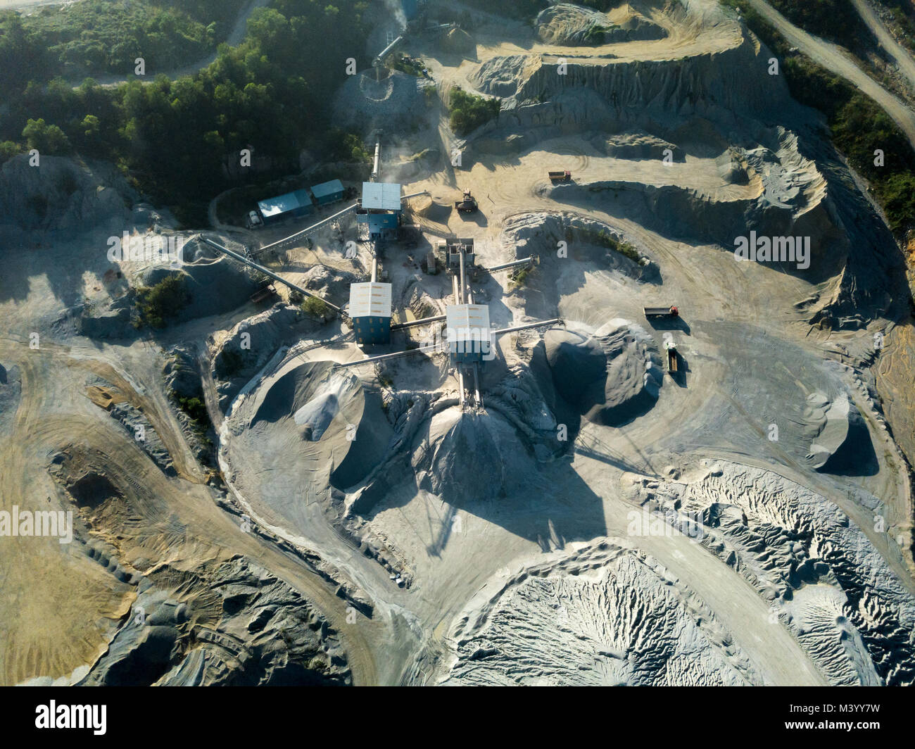 An aerial view of grand quarry site during operation Stock Photo Alamy