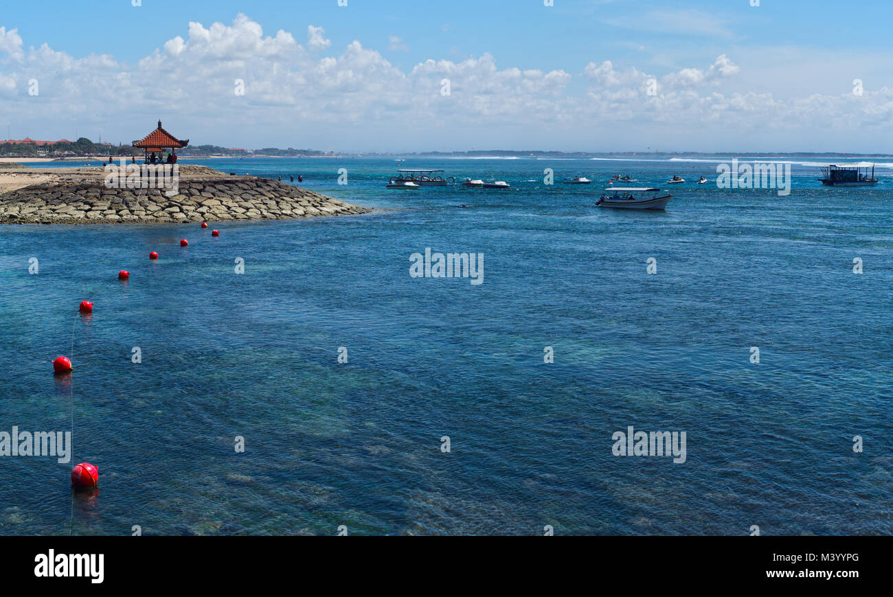 Bali, Indonesia bay view to ocean Stock Photo