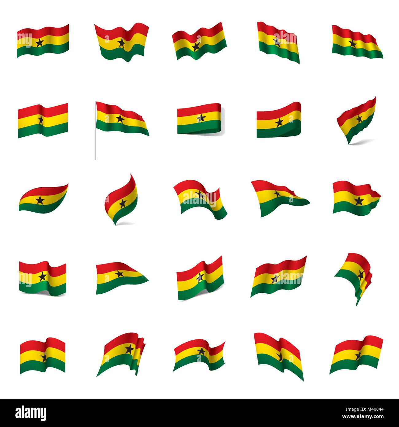 Ghana flag, vector illustration Stock Vector Image & Art Alamy