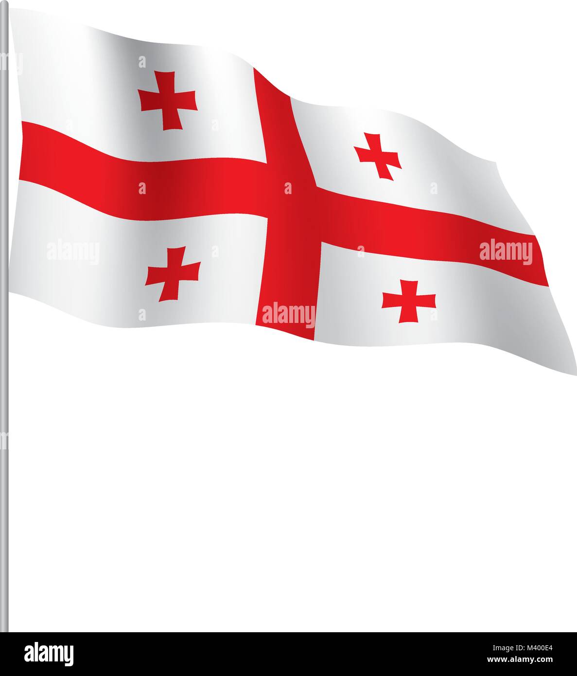 Georgia flag, vector illustration Stock Vector Image & Art - Alamy