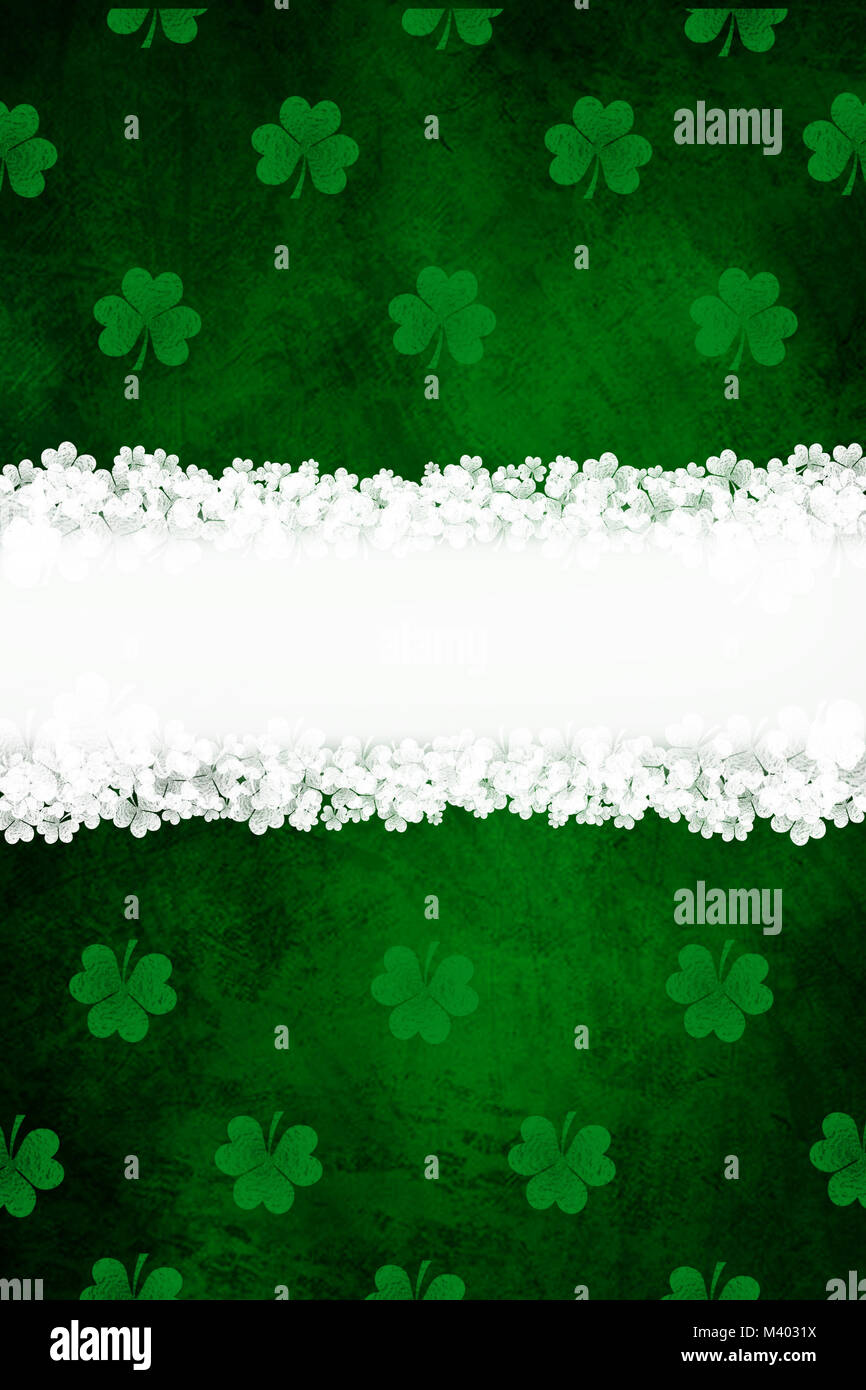 Shamrock St. Patrick's Day Background Stock Photo