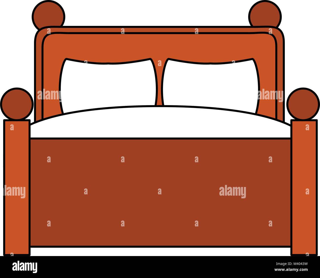Woman with laptop on bed Stock Vector Image & Art Alamy