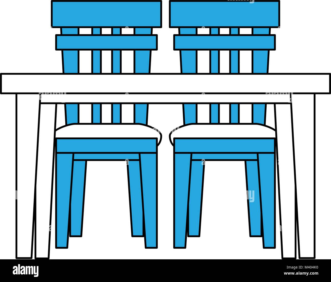Chair and desk dining room Stock Vector Image & Art Alamy