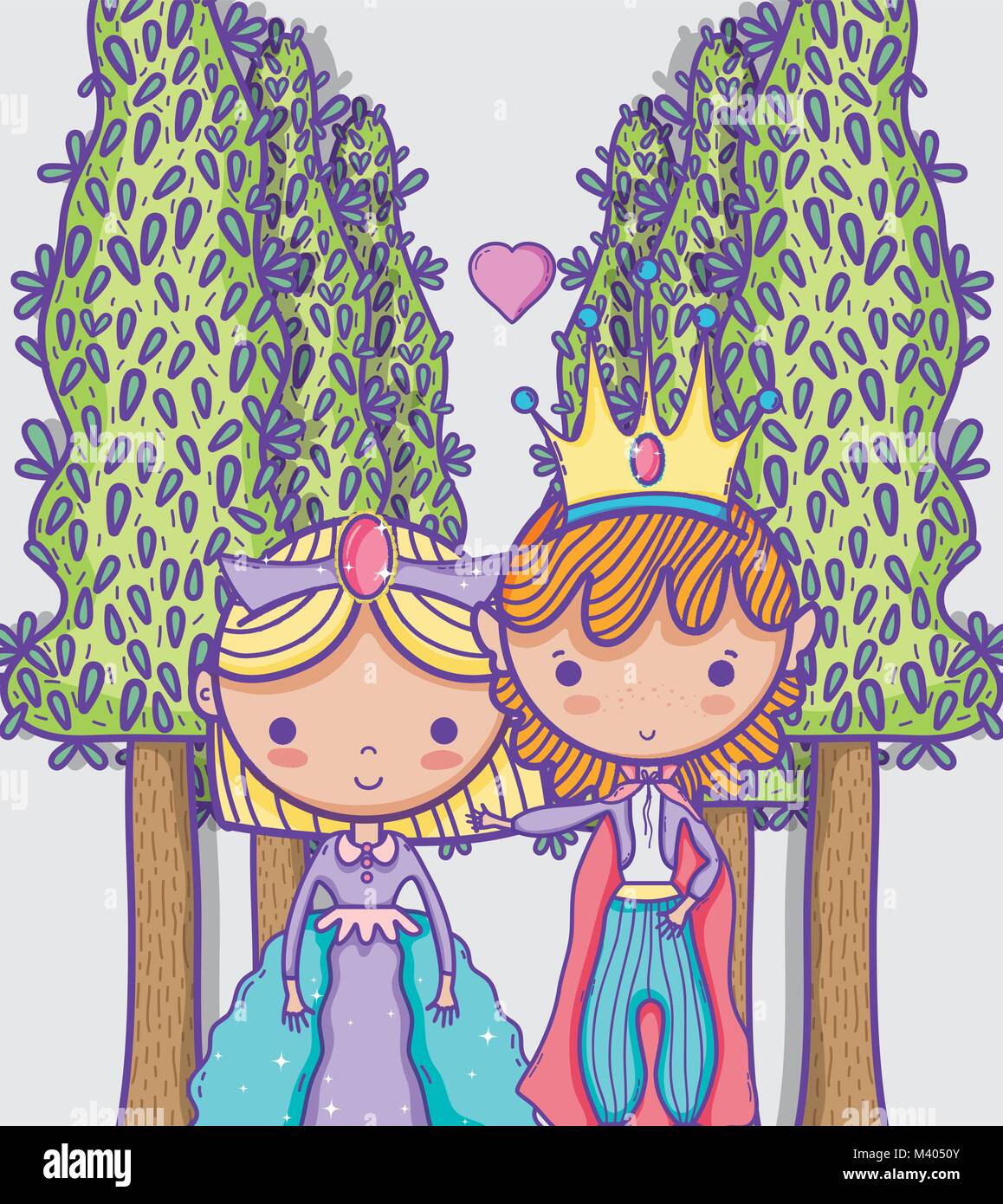 Princess and princess cute hand drawing cartoon man with sunglasses and ...