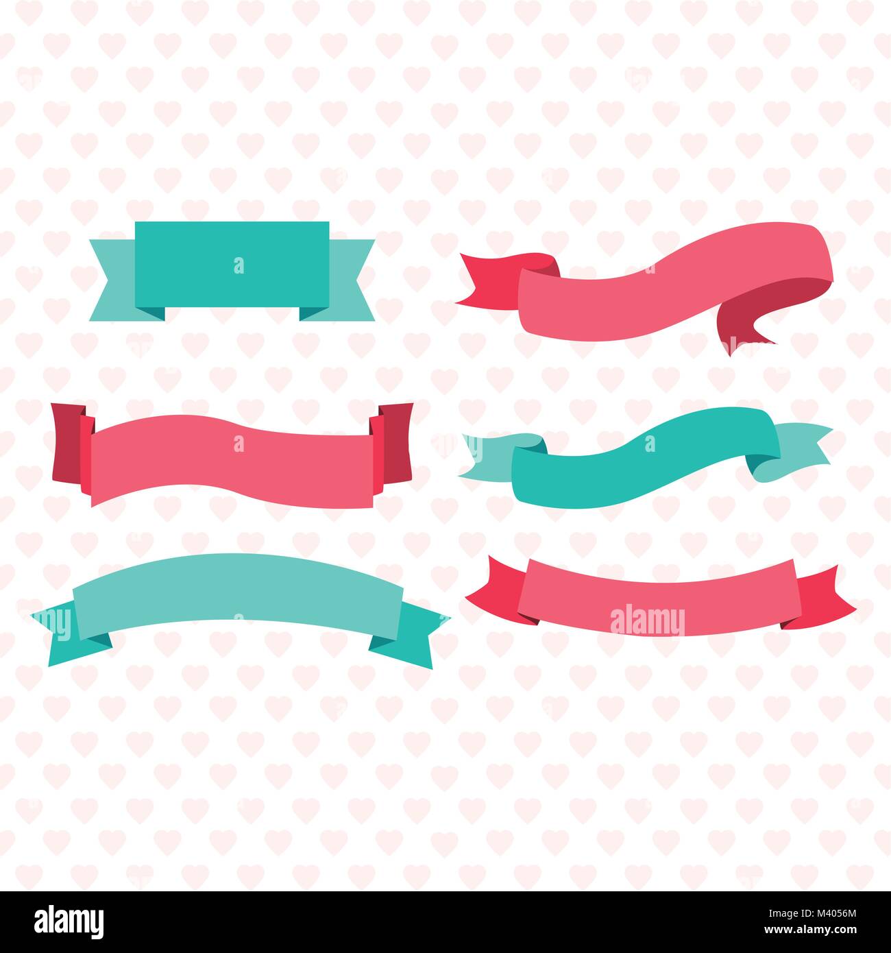 Set cute ribbon blank Stock Vector Images - Alamy
