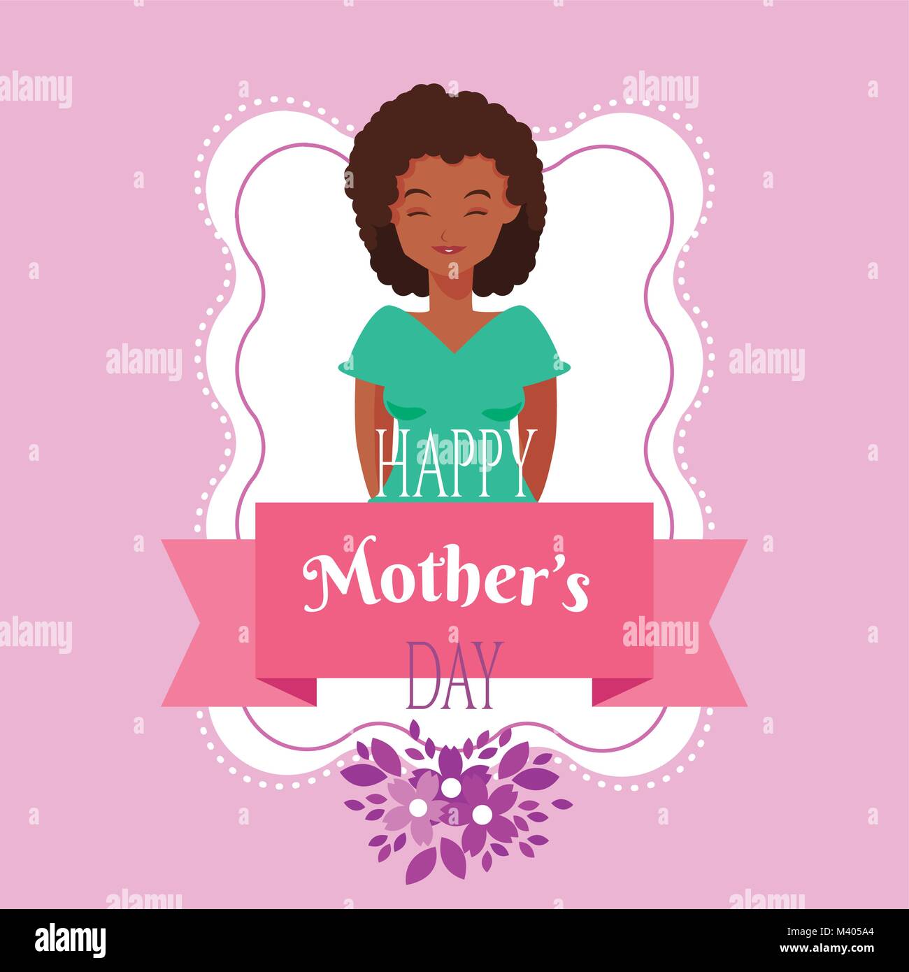 Happy mothers day cartoon Stock Vector Image & Art - Alamy