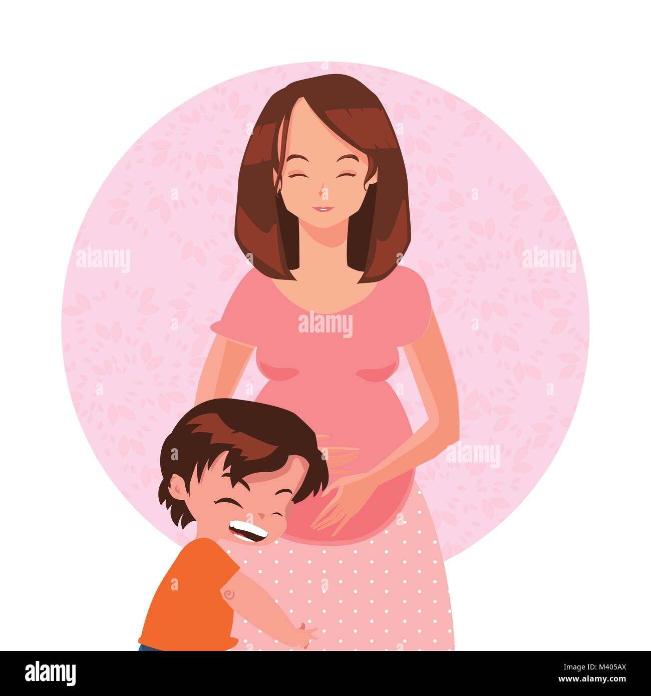 Happy mothers day cartoon Stock Vector Image & Art - Alamy
