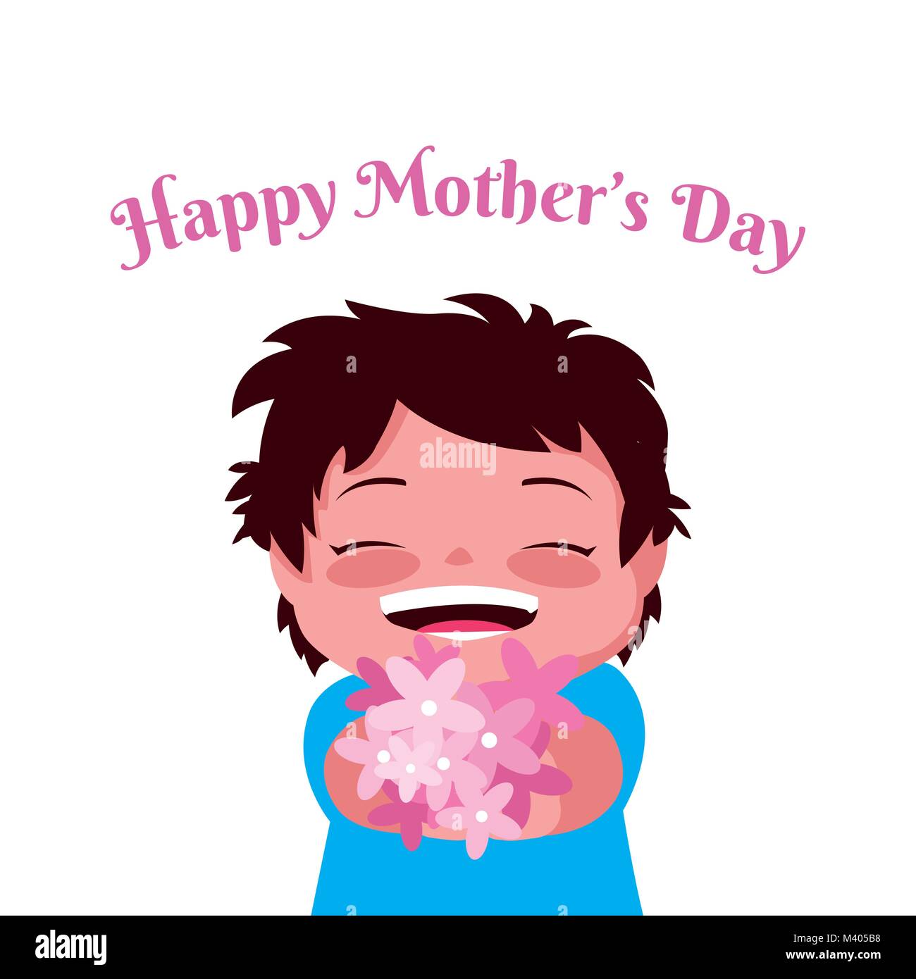 Happy mothers day cartoon Stock Vector Image & Art - Alamy