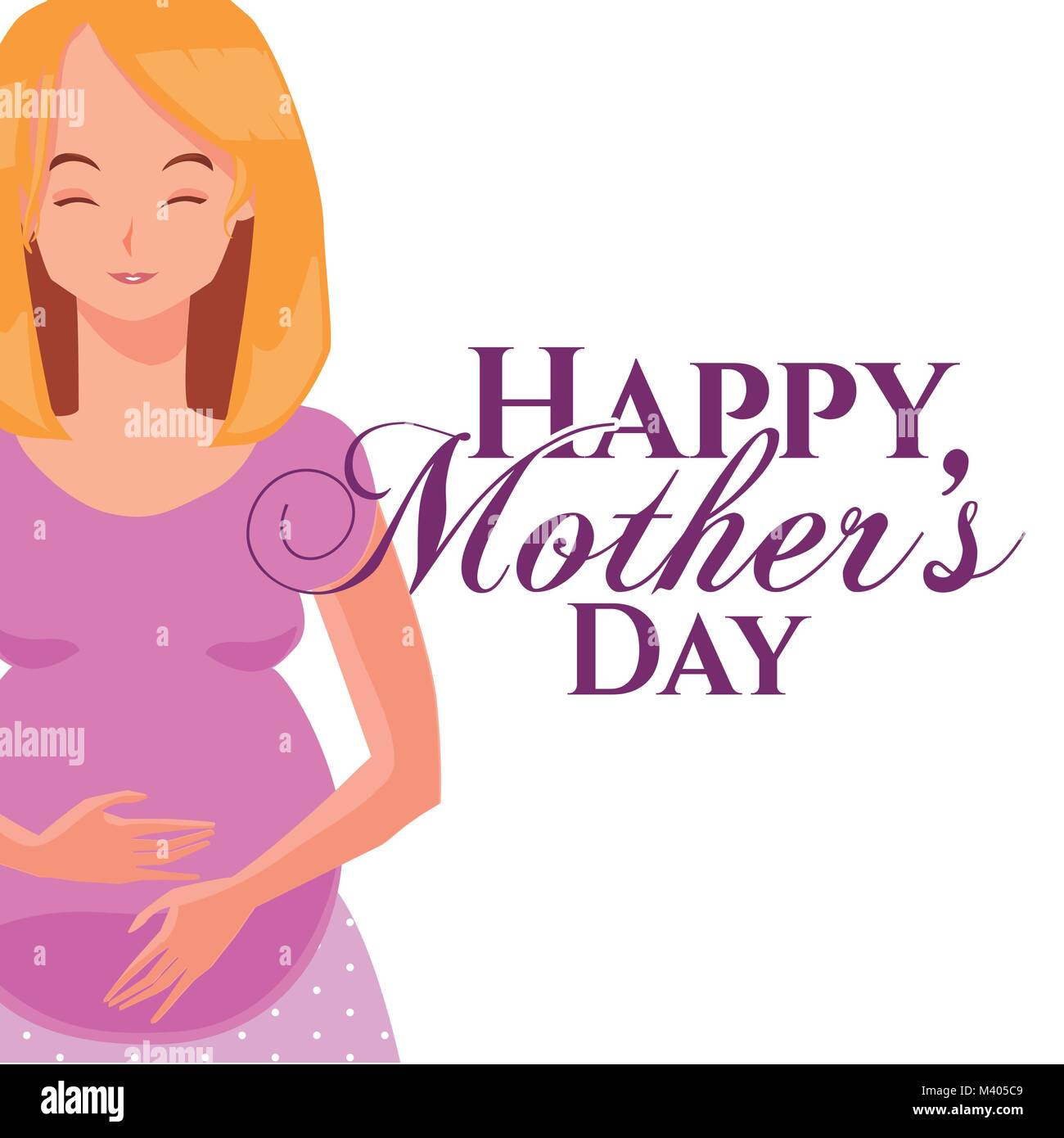 Happy mothers day cartoon Stock Vector Image & Art - Alamy