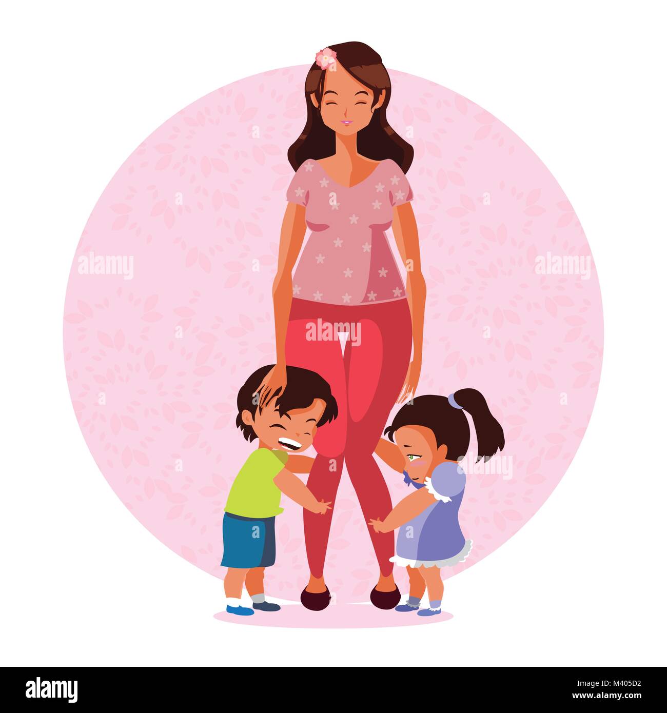 Happy mothers day cartoon Stock Vector Image & Art - Alamy
