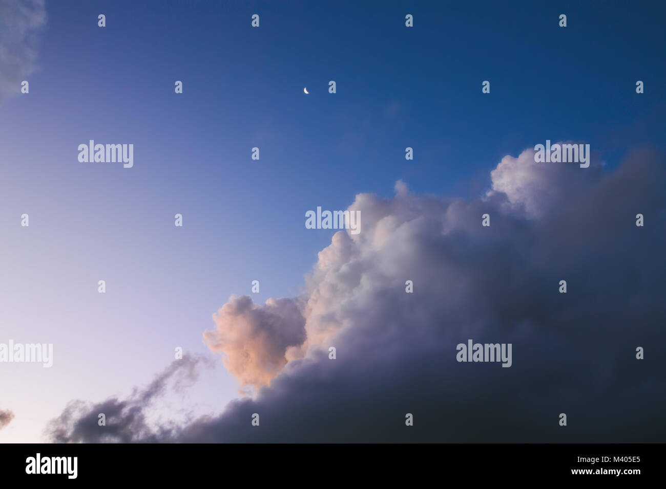 Cloudscape and dramatic orange sky, sunset shot Stock Photo - Alamy