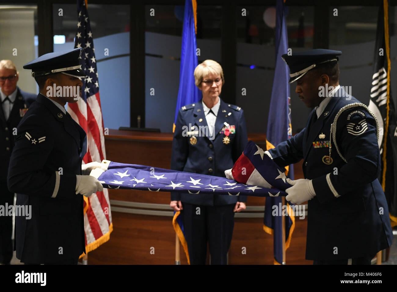 retirement flag folding ceremony